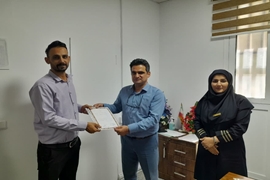 تقدیر از پرسنل واحد اداری بیمارستان ۳۱ خرداد منجیل بمناسبت روز کارمند